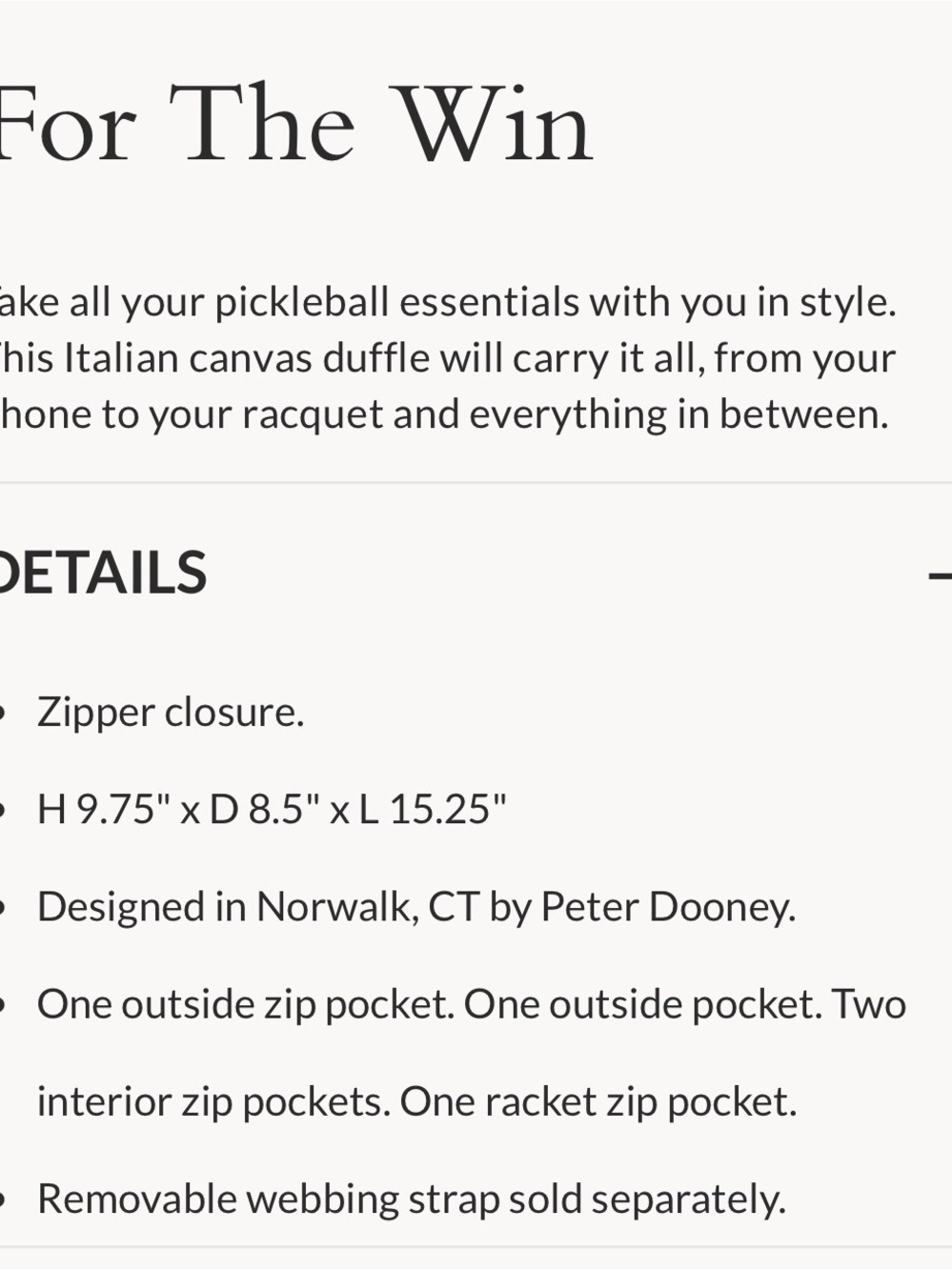 Dooney & Bourke Canvas Pickleball Duffle 40 in Natural Ocean - Picture 8 of 10